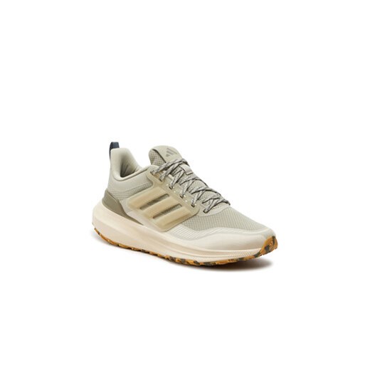 Buty sportowe damskie beżowe Adidas sznurowane płaskie