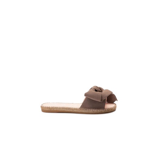 Manebi Espadryle Sandals With Bow K 1.9 J0 Brązowy ze sklepu MODIVO w kategorii Klapki damskie - zdjęcie 171344210