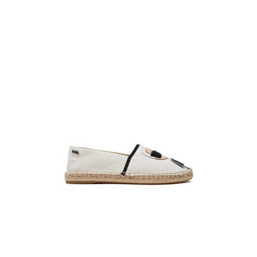 KARL LAGERFELD Espadryle KL80111 Biały ze sklepu MODIVO w kategorii Espadryle damskie - zdjęcie 171344360