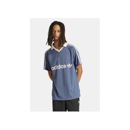 adidas T-Shirt Pinstripe IU0199 Niebieski Regular Fit ze sklepu MODIVO w kategorii T-shirty męskie - zdjęcie 171344914