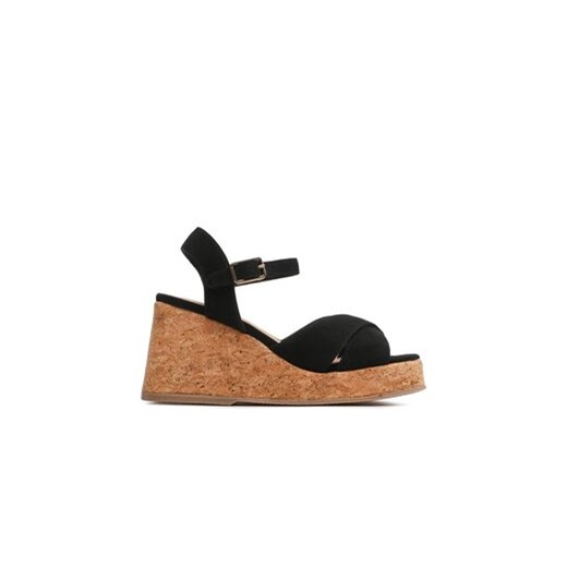 Castañer Espadryle Thea Cork/007 023073-100 Czarny ze sklepu MODIVO w kategorii Espadryle damskie - zdjęcie 171344924