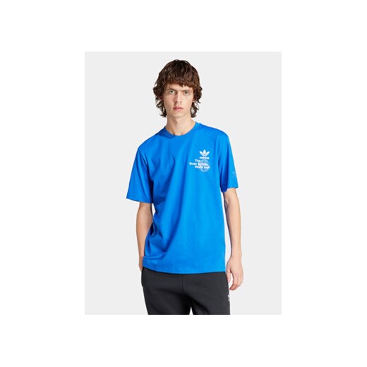 adidas T-Shirt BT IS0182 Niebieski Regular Fit ze sklepu MODIVO w kategorii T-shirty męskie - zdjęcie 171345030