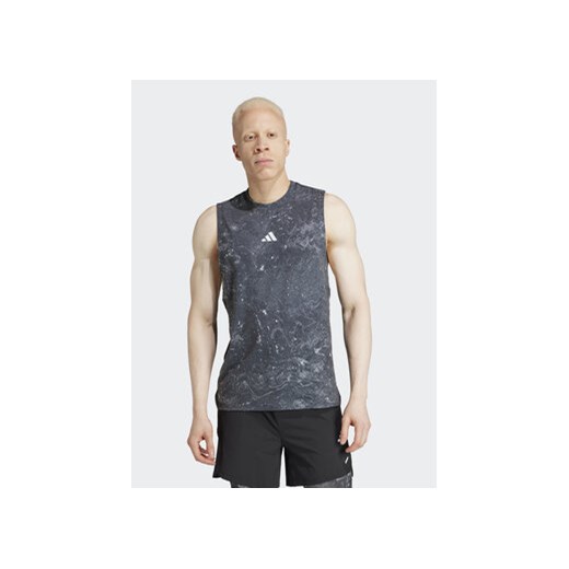 adidas Koszulka techniczna Power Workout IK9684 Szary Regular Fit ze sklepu MODIVO w kategorii T-shirty męskie - zdjęcie 171345311