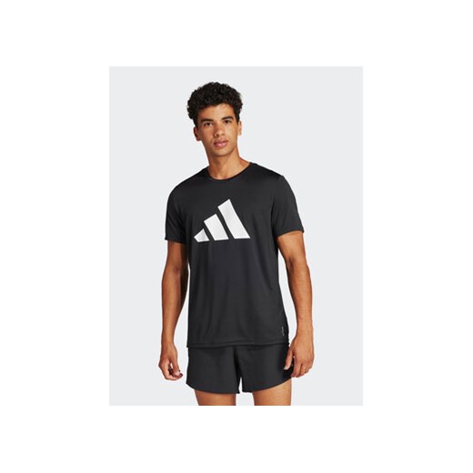 adidas Koszulka techniczna Run It IL7235 Czarny Regular Fit ze sklepu MODIVO w kategorii T-shirty męskie - zdjęcie 171345322