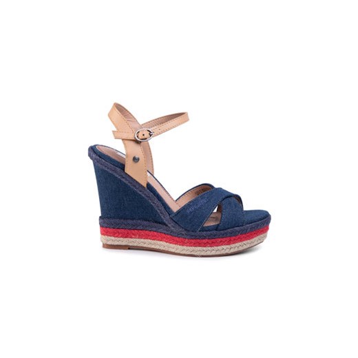 Pepe Jeans Espadryle Ohara Jeans PLS90458 Granatowy ze sklepu MODIVO w kategorii Sandały damskie - zdjęcie 171345582