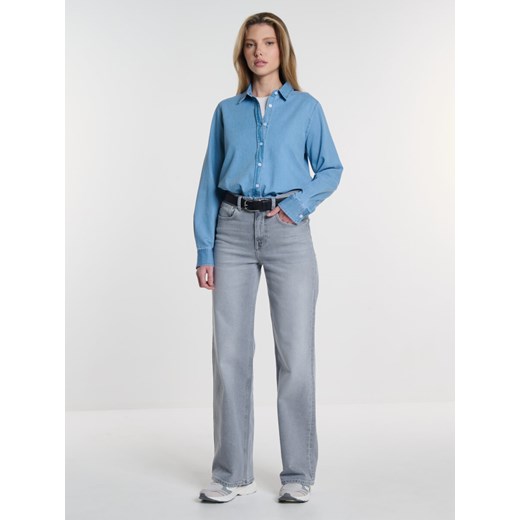 Koszula damska imitująca jeans niebieska Hildi 110 ze sklepu Big Star w kategorii Koszule damskie - zdjęcie 171346051