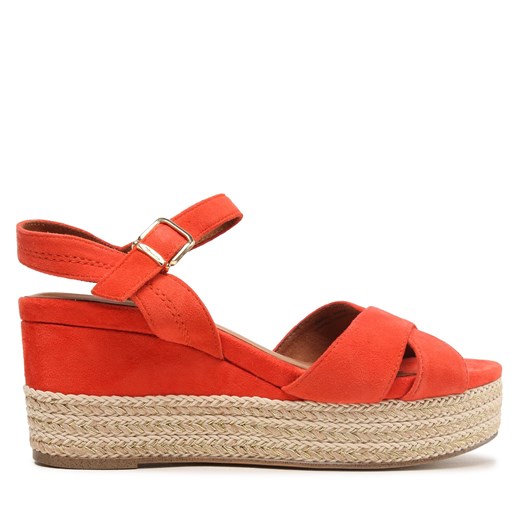 Espadryle Tamaris 1-28001-20 Orange Suede 674 ze sklepu eobuwie.pl w kategorii Sandały damskie - zdjęcie 171346472