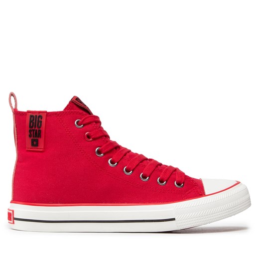 Trampki Big Star Shoes JJ274128 Red/Black ze sklepu eobuwie.pl w kategorii Trampki damskie - zdjęcie 171347100