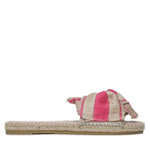 Espadryle Manebi Sandals With Knot G 4.5 JK Bold Pink Stripes On Natural ze sklepu eobuwie.pl w kategorii Espadryle damskie - zdjęcie 171347160
