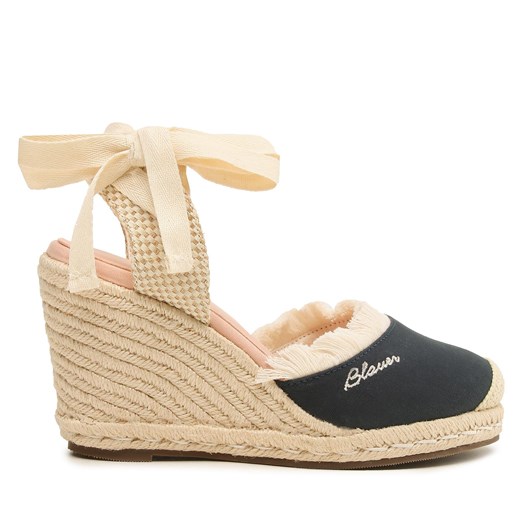 Espadryle Blauer S3WELLS01/CAN Navy ze sklepu eobuwie.pl w kategorii Espadryle damskie - zdjęcie 171347314