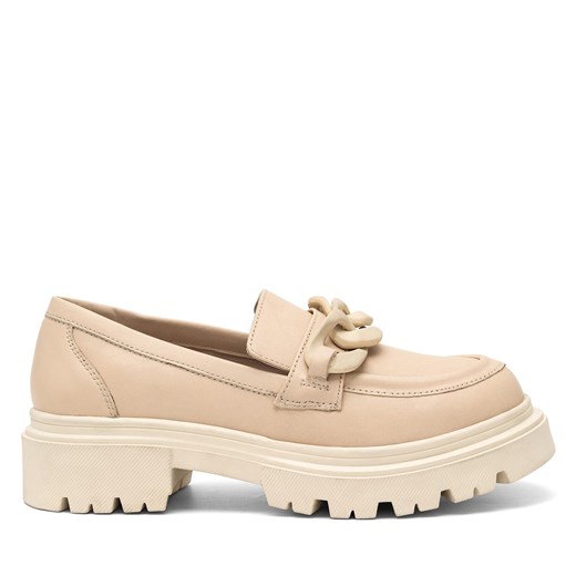 Loafersy Lasocki EST-DONNA-12 Beige ze sklepu eobuwie.pl w kategorii Półbuty damskie - zdjęcie 171347754