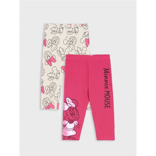 Sinsay - Legginsy Myszka Minnie 2 pack - różowy ze sklepu Sinsay w kategorii Spodnie dziewczęce - zdjęcie 171349302