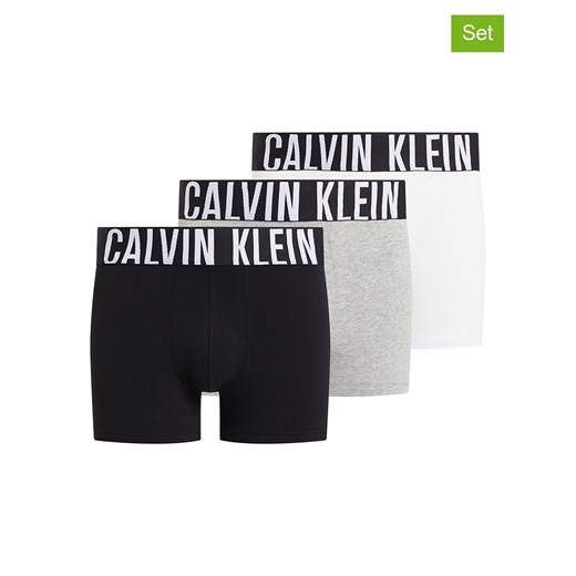 Calvin Klein Bokserki (3 pary) w kolorze białym, czarnym i szarym Calvin Klein M Limango Polska okazja