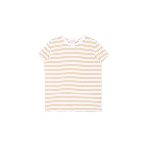 Cropp - Koszulka w paski - beżowy ze sklepu Cropp w kategorii Bluzki damskie - zdjęcie 171350390
