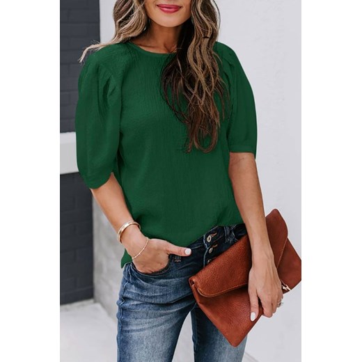 Bluzka FONTARA GREEN ze sklepu Ivet Shop w kategorii Bluzki damskie - zdjęcie 171351432