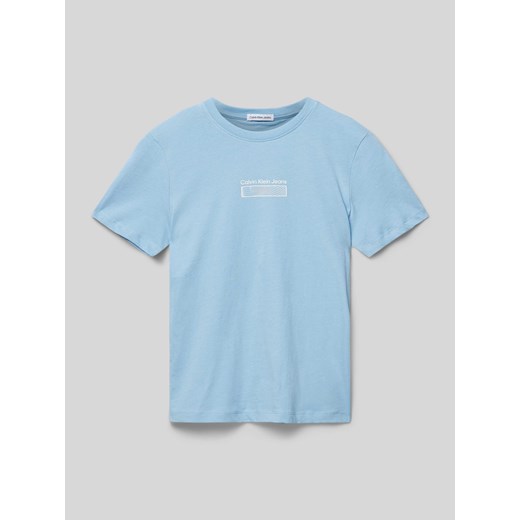T-shirt z nadrukiem z logo ze sklepu Peek&Cloppenburg  w kategorii T-shirty chłopięce - zdjęcie 171351532