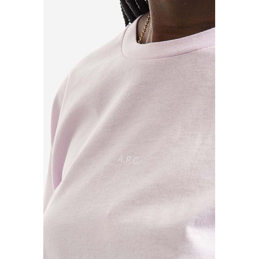 A.P.C. t-shirt bawełniany Jade kolor różowy COEIO.F26937-ROSEPALE L okazja ANSWEAR.com