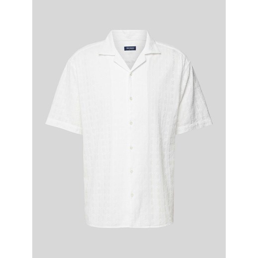 Koszula casualowa o kroju regular fit z fakturowanym wzorem ze sklepu Peek&Cloppenburg  w kategorii Koszule męskie - zdjęcie 171353944