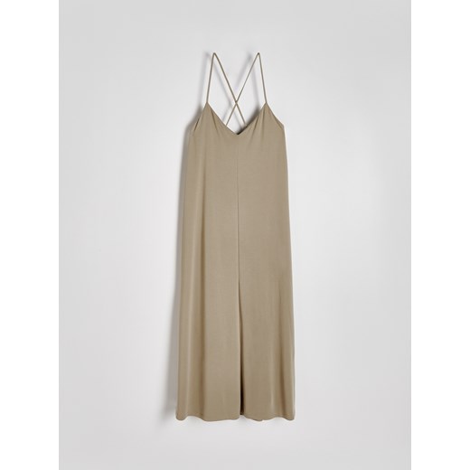 Reserved - Sukienka maxi z modalu - jasnozielony ze sklepu Reserved w kategorii Sukienki - zdjęcie 171356110