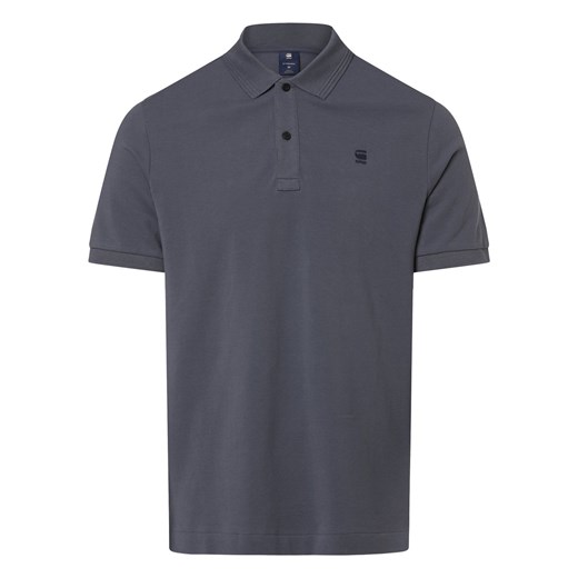 G-Star RAW Męska koszulka polo Mężczyźni Bawełna blue stone jednolity ze sklepu vangraaf w kategorii T-shirty męskie - zdjęcie 171357164