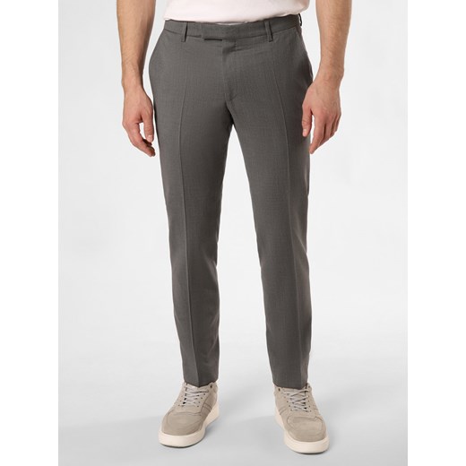 JOOP! Spodnie - Blayr Mężczyźni Slim Fit Wełna szary jednolity ze sklepu vangraaf w kategorii Spodnie męskie - zdjęcie 171361312