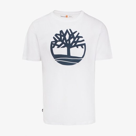 Biały t-shirt męski Timberland z krótkim rękawem 