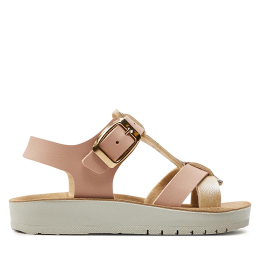 Sandały Geox J Sandal Costarei Gi J45EAG 05404 C8J2U M Dk Rose/Platinum ze sklepu eobuwie.pl w kategorii Sandały dziecięce - zdjęcie 171363710