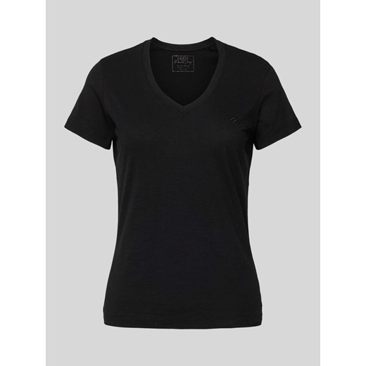 T-shirt z wyhaftowanym logo ze sklepu Peek&Cloppenburg  w kategorii Bluzki damskie - zdjęcie 171364141