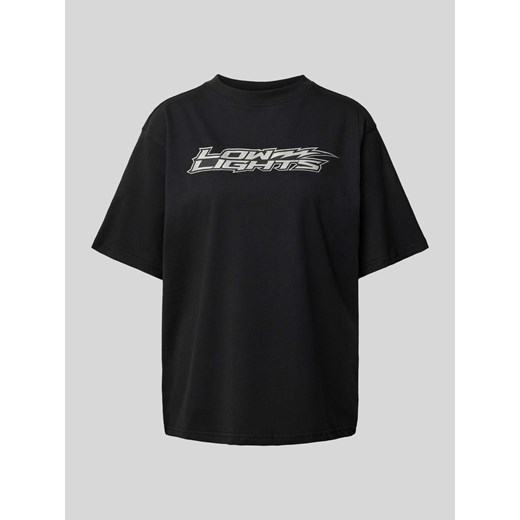 T-shirt o kroju oversized z nadrukiem z logo model ‘LIGHTNING’ ze sklepu Peek&Cloppenburg  w kategorii Bluzki damskie - zdjęcie 171364180