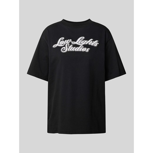 T-shirt z wyhaftowanym logo model ‘SHUTTER’ ze sklepu Peek&Cloppenburg  w kategorii Bluzki damskie - zdjęcie 171364214