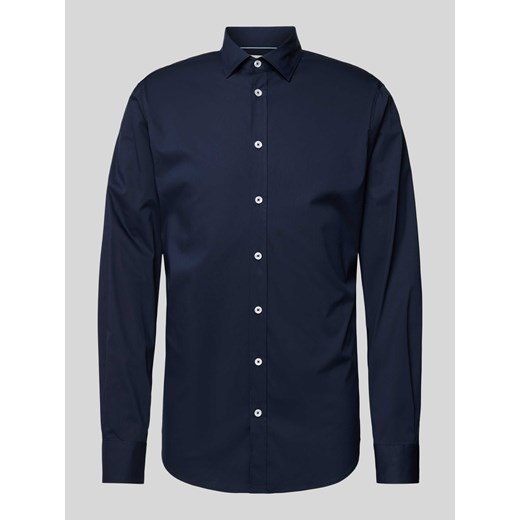 Koszula biznesowa o kroju tailored fit z kołnierzykiem typu kent ze sklepu Peek&Cloppenburg  w kategorii Koszule męskie - zdjęcie 171364224