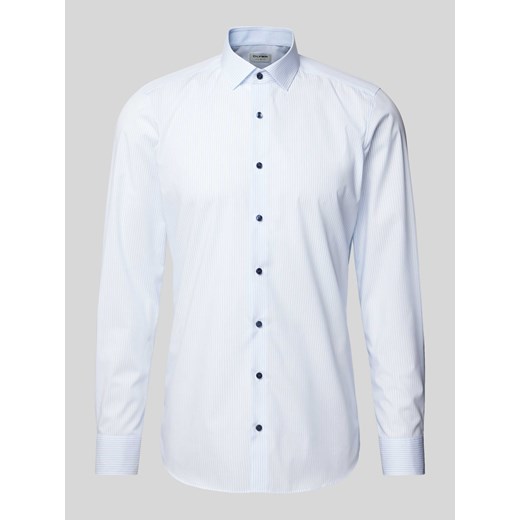 Koszula biznesowa o kroju body fit ze wzorem na całej powierzchni ze sklepu Peek&Cloppenburg  w kategorii Koszule męskie - zdjęcie 171364373