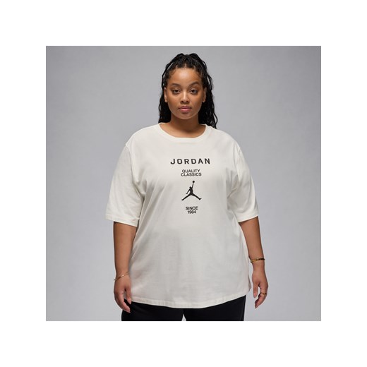 T-shirt damski typu girlfriend Jordan (duże rozmiary) - Biel ze sklepu Nike poland w kategorii Bluzki damskie - zdjęcie 171364830