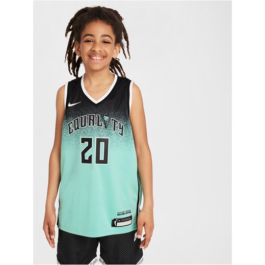 Koszulka dla dużych dzieci (chłopców) Nike Dri-FIT WNBA Swingman Sabrina Ionescu New York Liberty Rebel Edition 2023 - Zieleń ze sklepu Nike poland w kategorii T-shirty chłopięce - zdjęcie 171364860