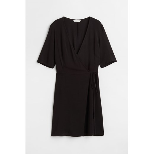 H & M - Kopertowa sukienka - Czarny ze sklepu H&M w kategorii Sukienki - zdjęcie 171365010