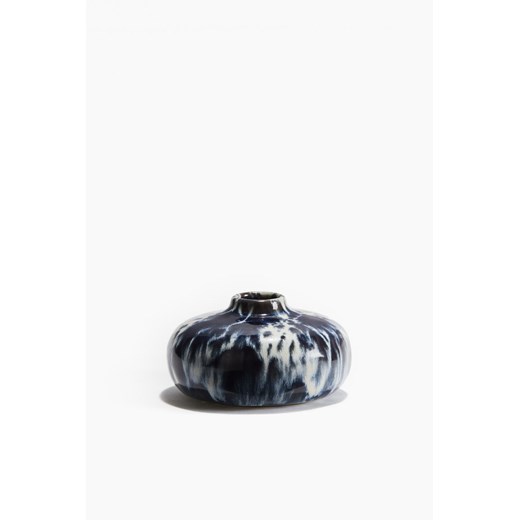 H & M - Mały wazon z kamionki - Niebieski ze sklepu H&M w kategorii Wazony - zdjęcie 171365071