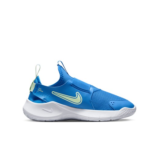Buty sportowe dziecięce niebieskie Nike wiązane skórzane 