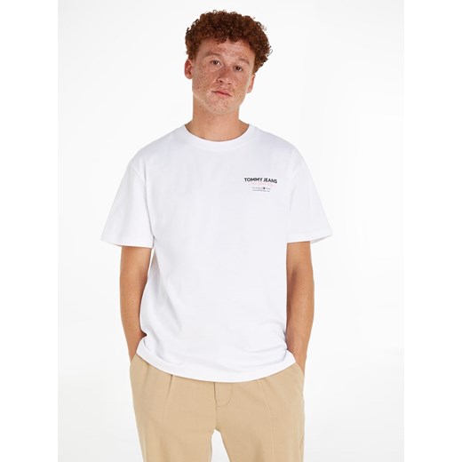 TOMMY JEANS Koszulka w kolorze białym ze sklepu Limango Polska w kategorii T-shirty męskie - zdjęcie 171365533