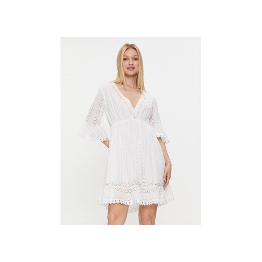 Iconique Sukienka letnia Giorgia IC24-002 Biały Regular Fit ze sklepu MODIVO w kategorii Sukienki - zdjęcie 171367382