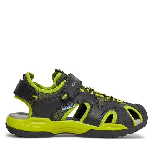 Sandały Geox J Borealis Boy J450RC 014BU C0802 D Black/Lime ze sklepu eobuwie.pl w kategorii Sandały dziecięce - zdjęcie 171368691