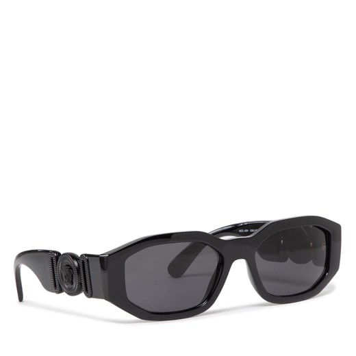 Okulary przeciwsłoneczne Versace 0VE4361 536087 Black/Dark Grey Versace 53 eobuwie.pl