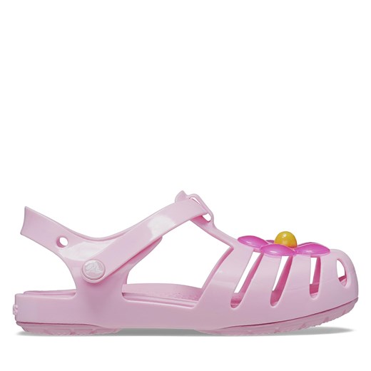 Sandały Crocs Crocs Isabella Charm Sandal T 208445 Flamingo 6S0 ze sklepu eobuwie.pl w kategorii Sandały dziecięce - zdjęcie 171369672