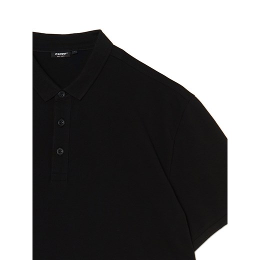 Cropp - Czarna koszulka polo - czarny Cropp M Cropp