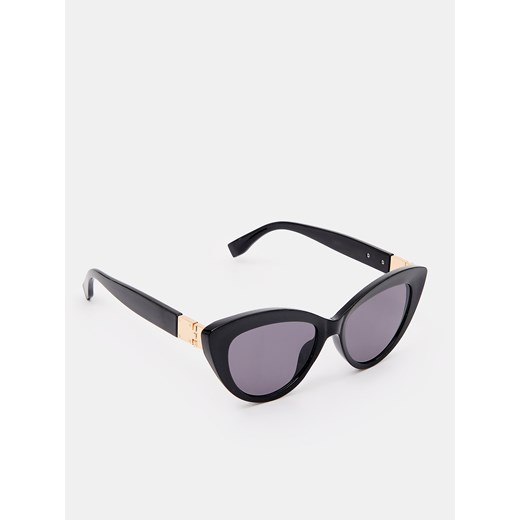 Mohito - Okulary przeciwsłoneczne cat eye - czarny Mohito ONE SIZE Mohito