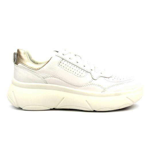 Sneakersy damskie renomowanej marki - GEOX D45NHB, białe Geox 39 ulubioneobuwie