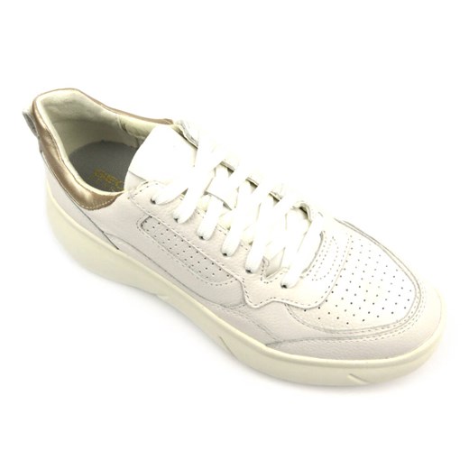 Sneakersy damskie renomowanej marki - GEOX D45NHB, białe Geox 36 ulubioneobuwie