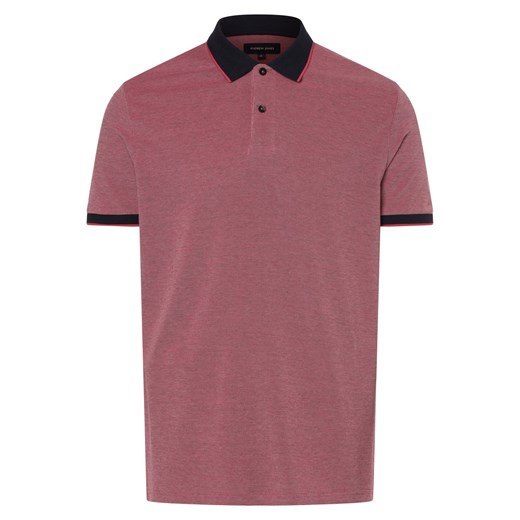 Andrew James Męska koszulka polo Mężczyźni Bawełna czerwony wypukły wzór tkaniny ze sklepu vangraaf w kategorii T-shirty męskie - zdjęcie 171374222