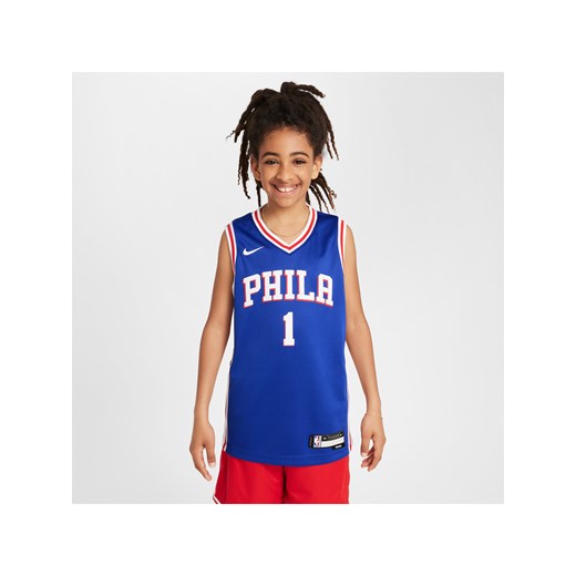 Koszulka dla dużych dzieci (chłopców) Nike Dri-FIT NBA Swingman James Harden Philadelphia 76ers Icon Edition 2022/23 - Niebieski ze sklepu Nike poland w kategorii T-shirty chłopięce - zdjęcie 171374881
