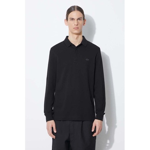 Lacoste longsleeve męski kolor czarny gładki PH2481 ze sklepu PRM w kategorii T-shirty męskie - zdjęcie 171374943