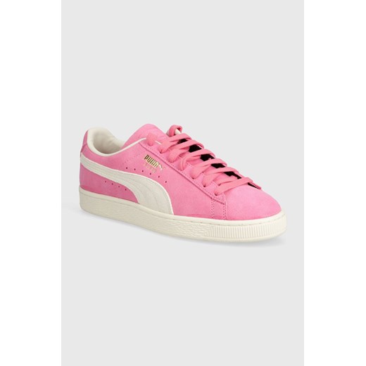 Puma sneakersy zamszowe Suede Neon kolor różowy 396507 ze sklepu PRM w kategorii Trampki męskie - zdjęcie 171375011